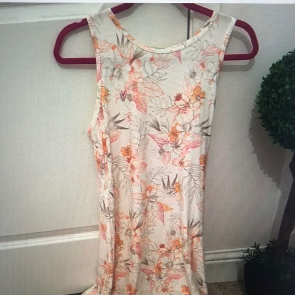 SO Floral Patterned Top in Pink and Cream